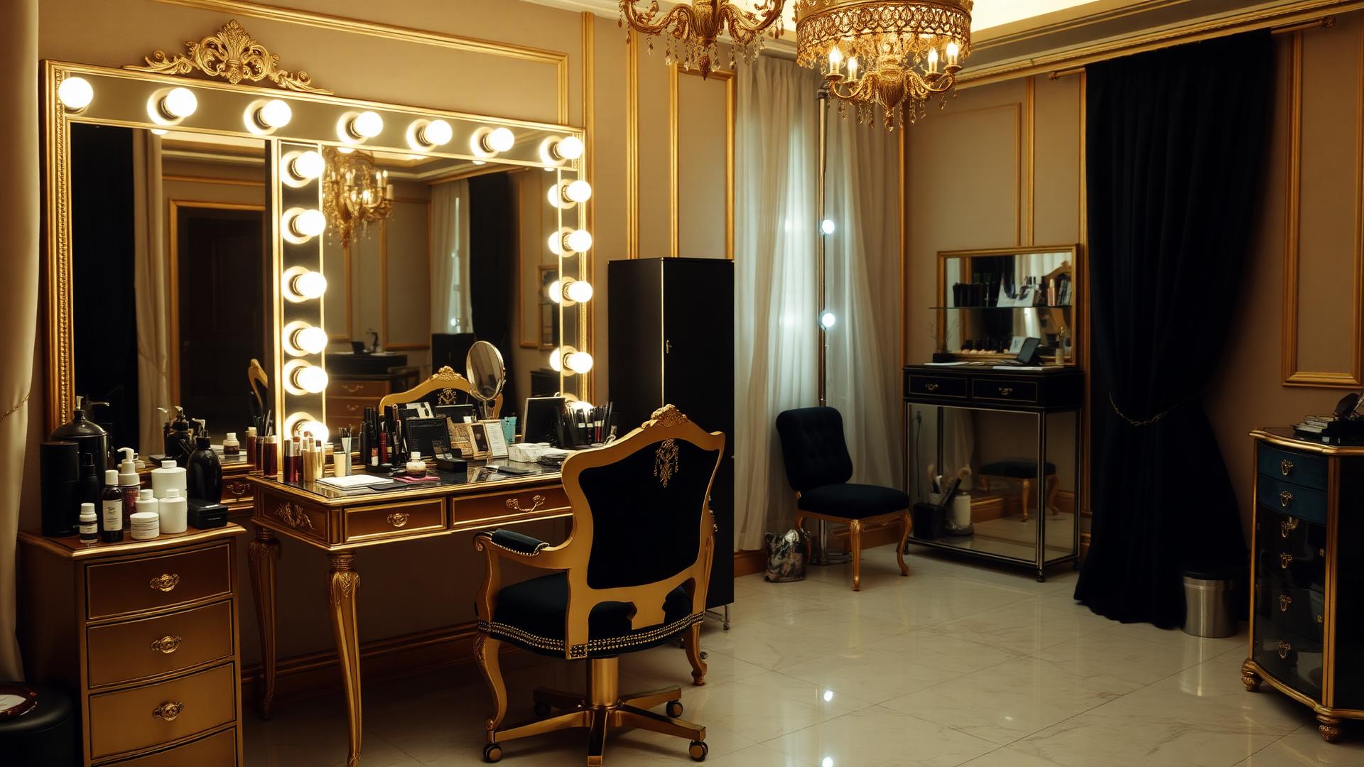 Elegant bridal makeup studio